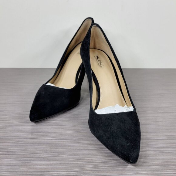 Michael Michael Kors Pointed Toe Flex Pump, Black Suede, Womens Size 8.5 M / 39 - Picture 4 of 12